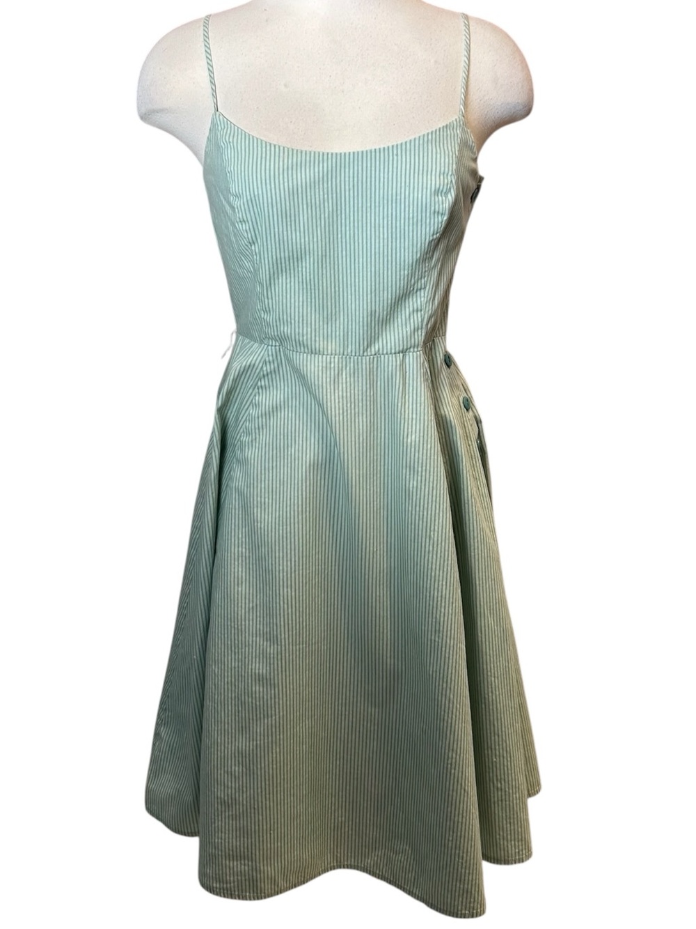 Vintage y2k Betsey Johnson Striped Fit and Flare Dress